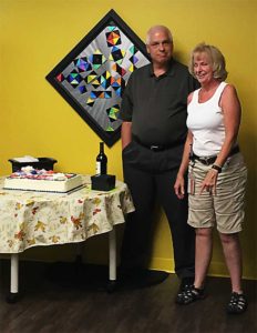 Rusanne at her retirement party.