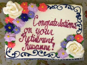 retirement cake