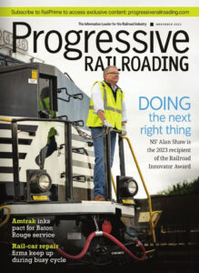 PST Vice President of Engineering Michael Schuler featured in Progressive Railroading Magazine, November 2023