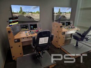 Full-size Desktop locomotive simulator